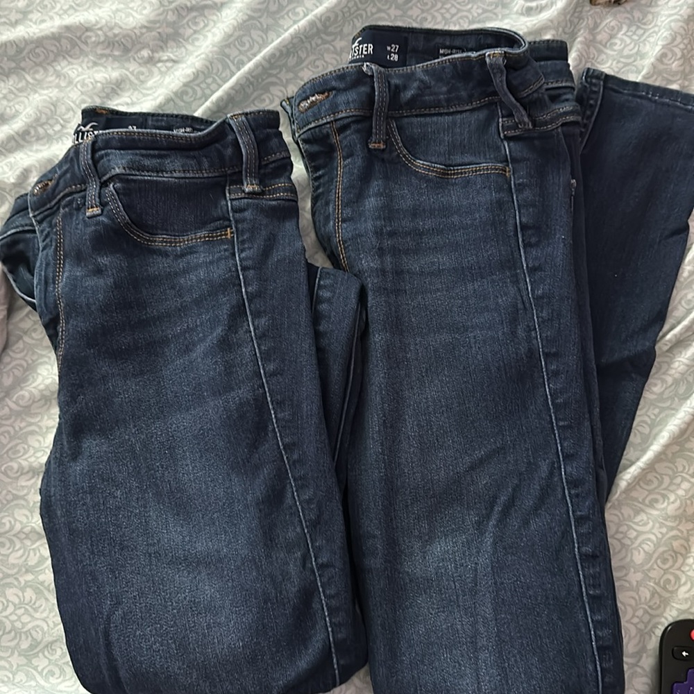 2 IDENTICAL PAIRS of Hollister High Rise Jean Leggings - Advanced Stretch